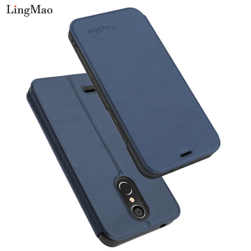 Flip Case For LG K8 2018 Luxury Leather Wallet card Book Cover Case for LG K9 K8 2018 smartphone Case Blue Mobile coque