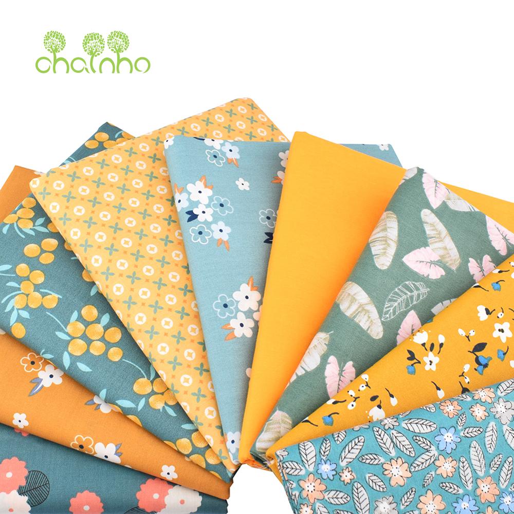 9 Pcs/Lot,Vintage Color,Printed Twill Cotton Fabric,Patchwork Clothes For DIY Sewing Quilting Baby&Children's Material,40x50cm