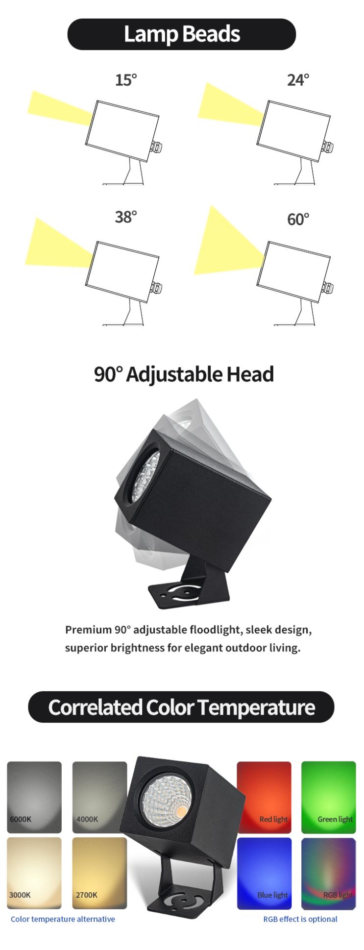 square led spike light