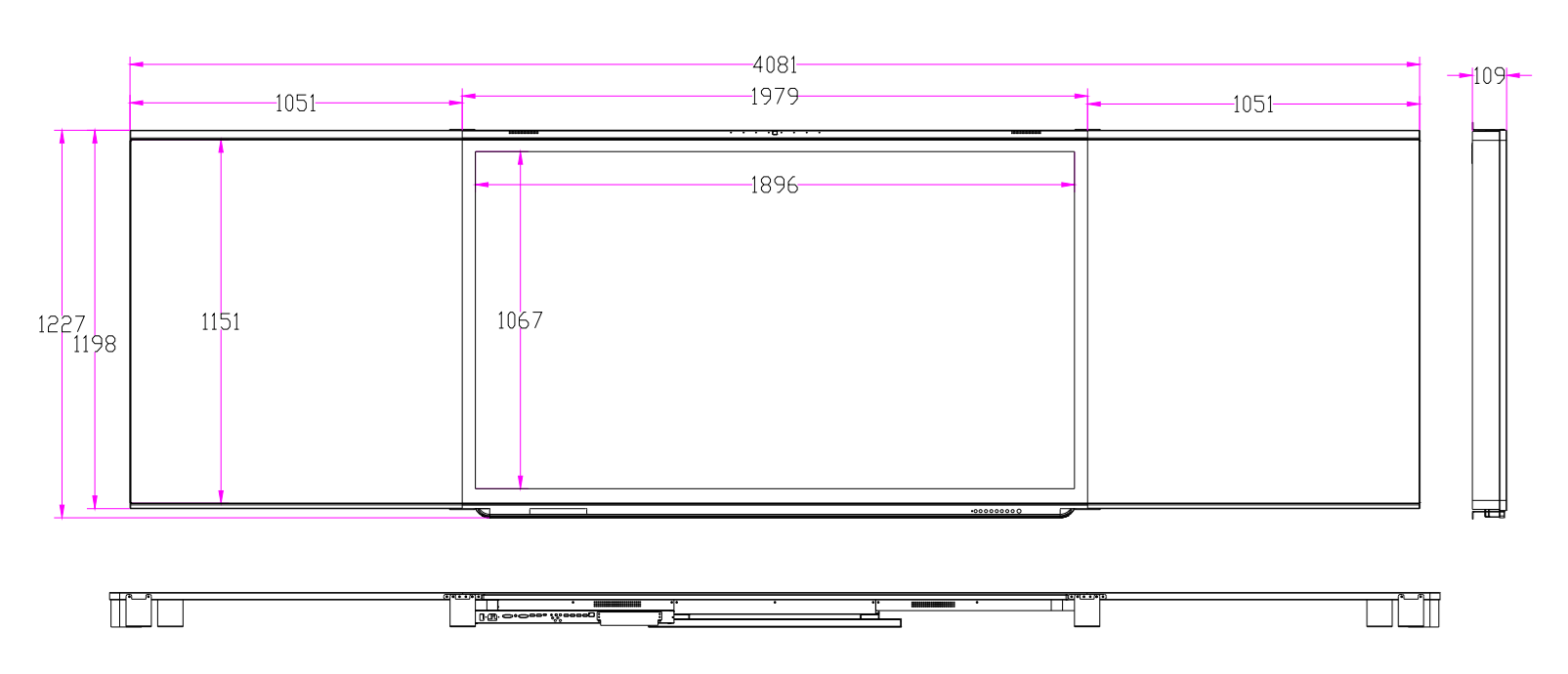 86Bilateral infrared touch memory blackboard
