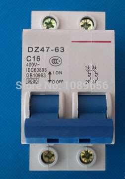 DZ47 2P 16A Circuit breaker AC MCB safety breaker C Type C45