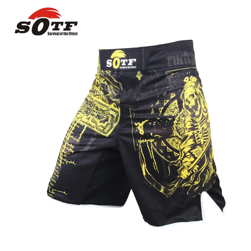 Men's boxing pants printing MMA Shorts Fight Grappling Short Polyester Kick Gel Boxing Muay Thai Pants thai boxing shorts