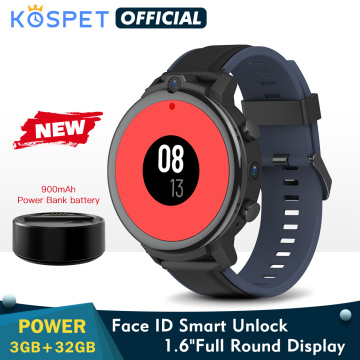 KOSPET POWER 3GB 32GB Smart Watch For Men 1.6[ Android 7.1 900mAh Dual Cameras WIFI With Sim Card 4G Smartwatch 2020 GPS Phone