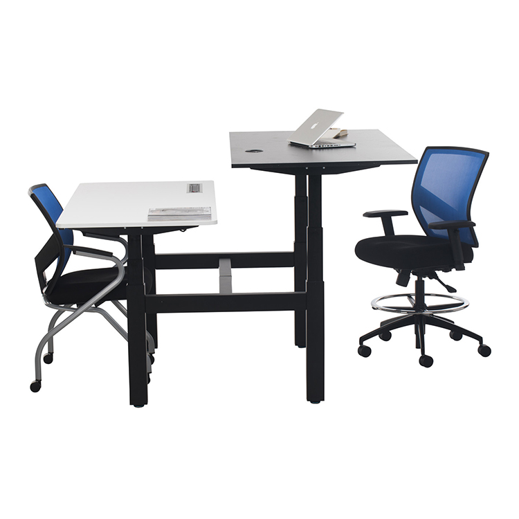 height adjustable white desks