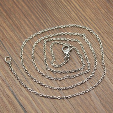 3pcs 1.5mm Length 50cm Stainless Steel Chain With Lobster Clasp Necklace Chain Jewelry Findings For Jewelry Making DIY