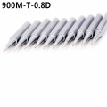 SZBFT Lead-Free Soldering Solder Iron Tips welding tips 900M-T-0.8D for Hakko 936 FreeShipping