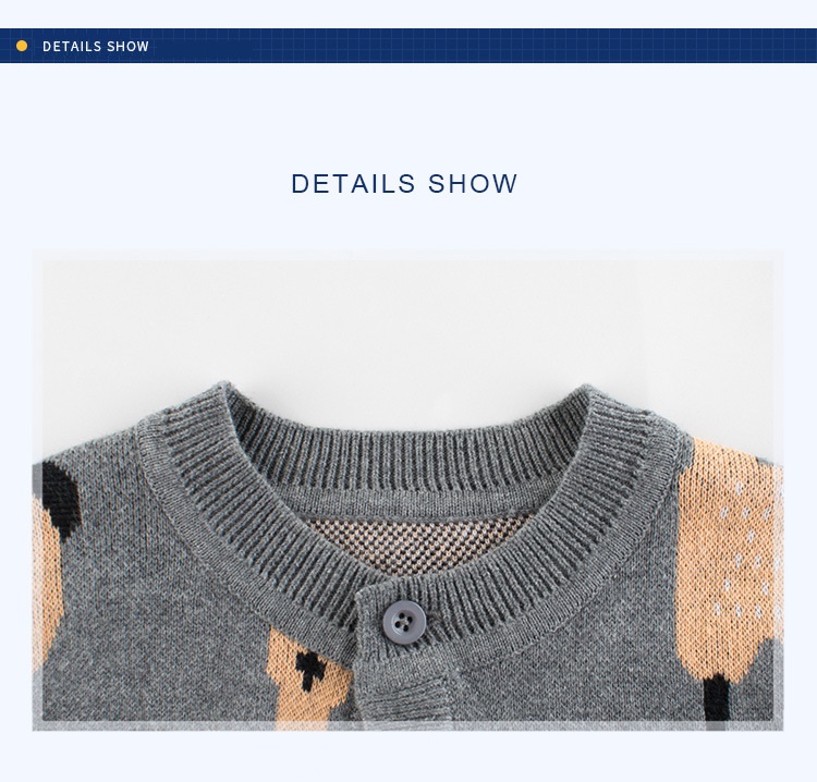 Children'S Hooded Knitted Jacket