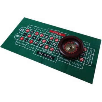 Double-sided Game Tablecloth Russian Roulette & Blackjack Gambling Table Mat Dropshipping