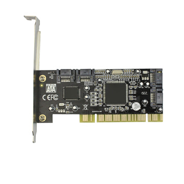 PCI Expansion Add on Card 4 Ports SATA 1.5Gbps for Sil 3114 Chipset RAID Controller Card for PCI Standard 2.3 Desktop Computer