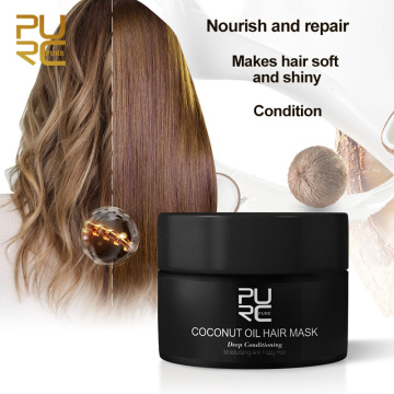 PURC 50ml Coconut Oil Hair Treatment Mask Hair Root Hair Tonic Keratin Restore Hair &Scalp Treatment Hair Care Mask TSLM2