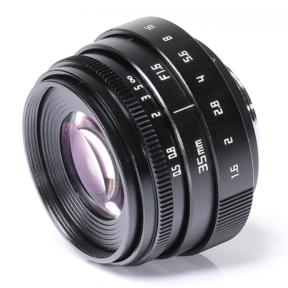 Mini 35mm f/1.6 APS-C CCTV Lens+adapter ring+2 Macro Ring+lens hood for P anasonic/O lympus Micro4/3 M4/3 Mirroless Camera