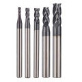 New 1PC 2/3/4/5/6mm Solid Carbide Straight Shank 4 Flute End Mill CNC Milling Cutter Drill Bit Kit Power Tool Accessories