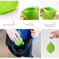 1pcs/set Portable Travel Outdoor Leaf Shaped Drink Holder Water Bottles Drinking Bag Silicone Drinking Brushing Wash Kit