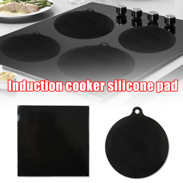 Induction Cooktop Mat Protector Nonslip Silicone Heat Insulation Pad Cook Top Cover Reusable Kitchen Dining Bar Insulation