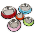 Stainless Steel Anti-skid Dog Bowls Cat Bowl Puppy Dog Feeder Dog Treats Dog Water Bottle Pet Dog Foods Container Pet Supplies