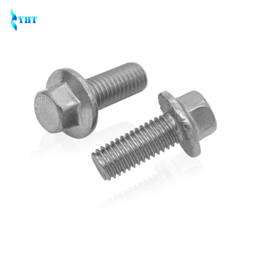 GB5787 M5 M6 M8 M10 304 Stainless steel A2-70 SUS304 Bolts with bolts for outer six angles flanged bolts 16 20 25 30 35 40 mm