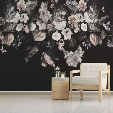 European Style Retro Nostalgic Hand Painted Floral Flowers Mural Custom 3D Wall Murals Wallpaper Living Room Sofa Bedroom Decor