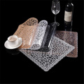 Dinner Placemat Transparent Waterproof Placemat Restaurant Cafe Heat Insulation Table Mat Non Slip Table Mats Decoration