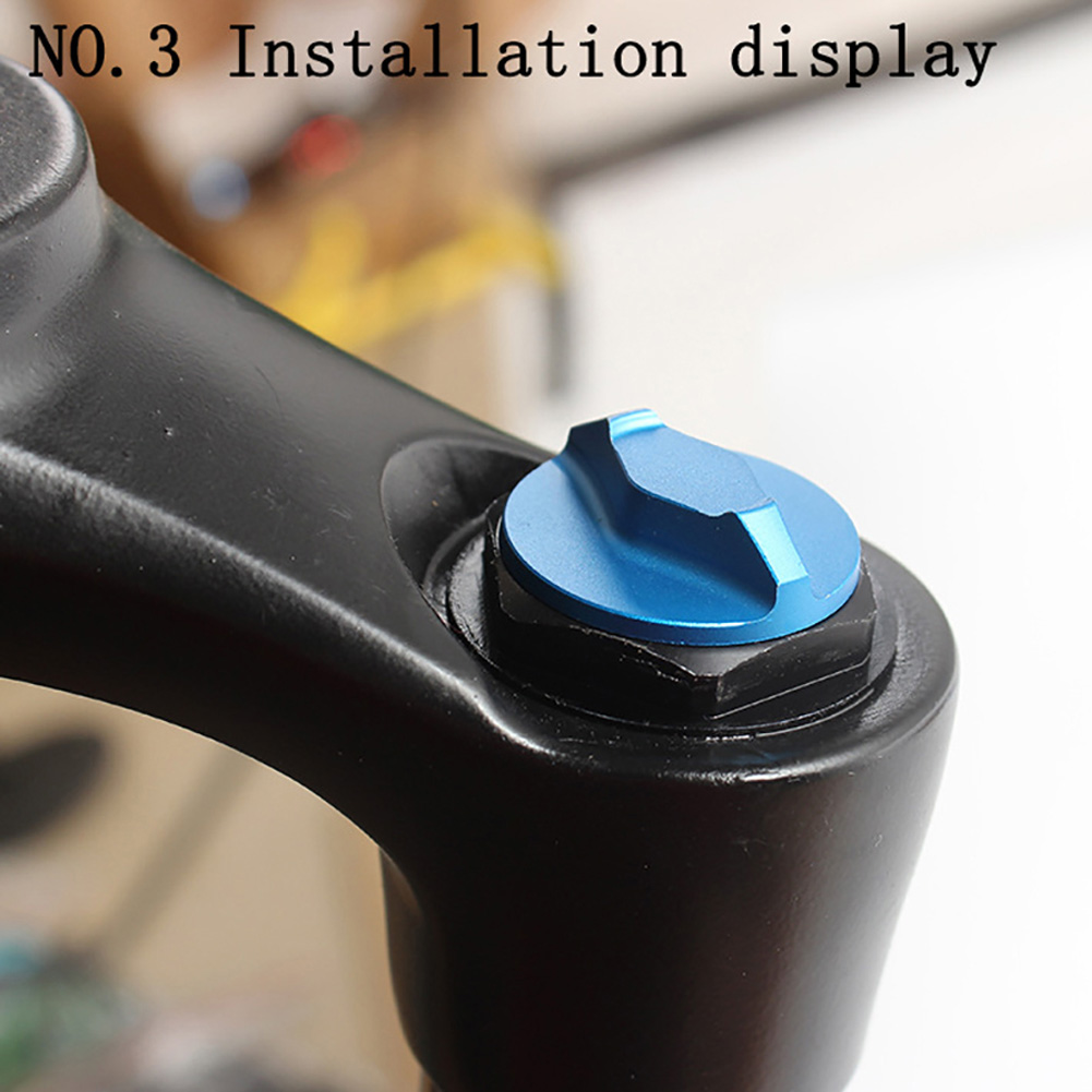 Aluminum Alloy Bicycle Front Fork Gas Cover Protector Cap MTB Mountain Bike Fork Shoulder Air Nozzle Cover Bicycle Accessories
