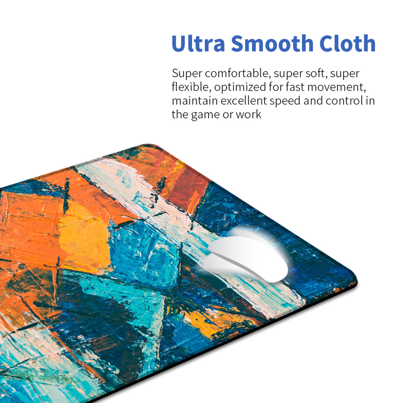 DIY Abstract Large Mouse Pad Color Non-Slip Keyboard Pad Rubber High Density Seam 90*40cm Game Pad Table Mat