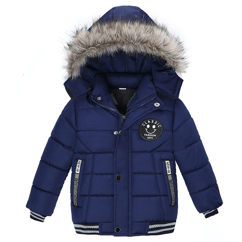 Baby Boys Jacket 2019 Autumn Winter Jackets For Boys Coat Kids Warm Fur Hooded Outerwear Coats For Boys Clothes Children Jacket