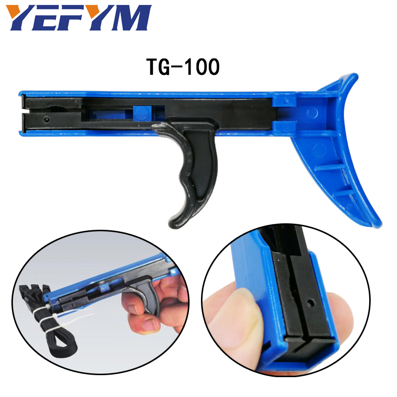 YEFYM TG-100 fastening and cutting tools special for cable tie gun for nylon cable tie width: 2.4-4.8mm hand tools