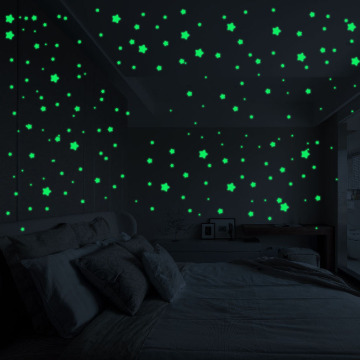3D 127PCS Stars Glow In The Dark Wall Stickers Luminous Fluorescent Wall Stickers For Kids Baby Room Bedroom Ceiling Home Decor