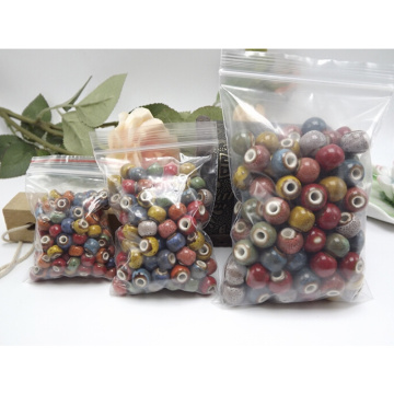 ceramic beads 8mm porcelain beads large hole flower beads beads handmade DIY accessories wholesale #1614