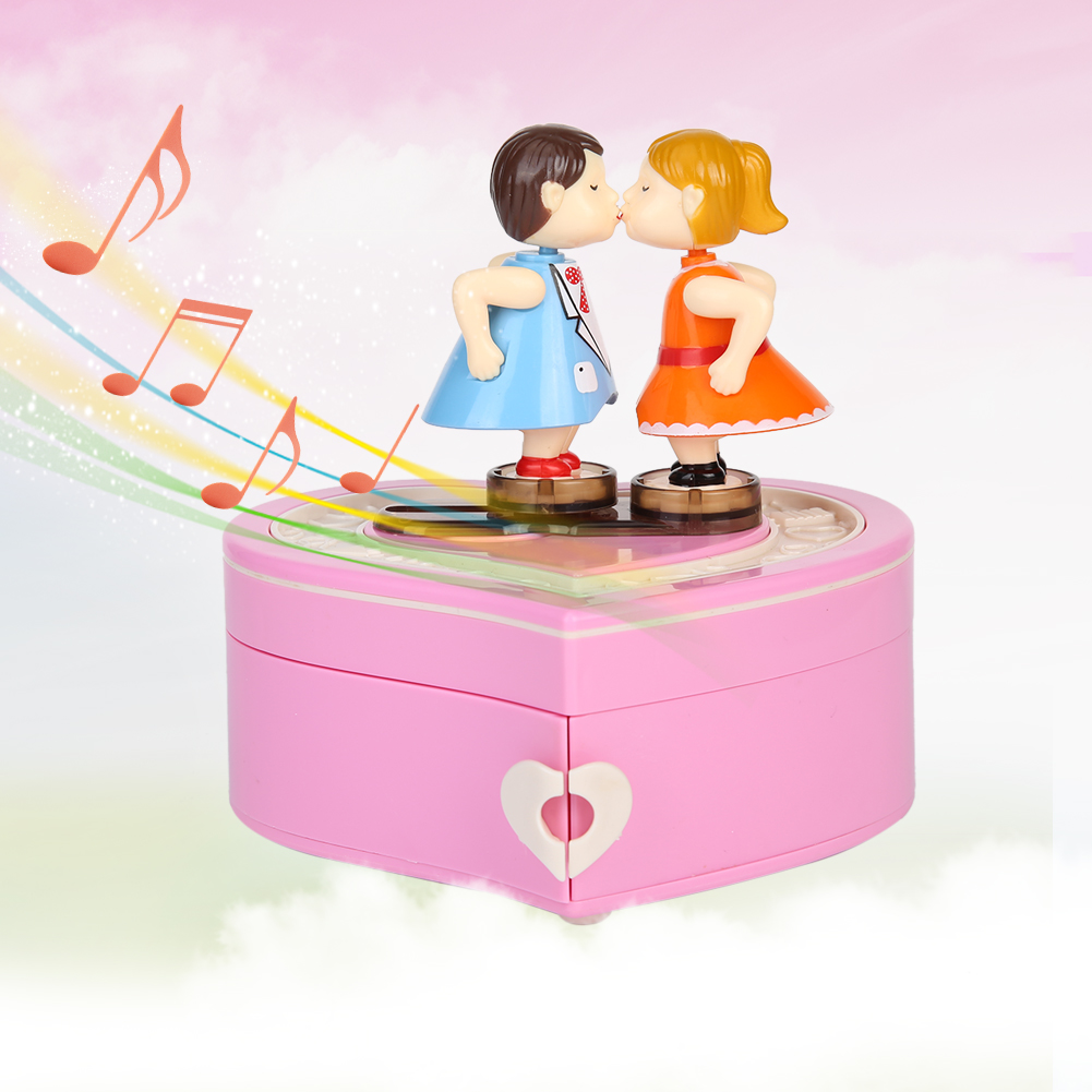 Delicate Rotating Upright Music Box Wedding Party Gift for Children Birthday Presents Crafts Household Ornaments