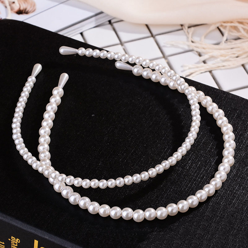 Luxury Fashion Big Pearl Hair Hands for Women Headpiece Headband Hair Band Hairband Accessories Bridal Headwear Head Jewelry