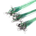 60Pcs/Set Anti-bite Stainless Fishing Wire Line Leash Lure Fishhook Line 15cm/20cm/25cm Fishing Leash With Swivel Snap A68