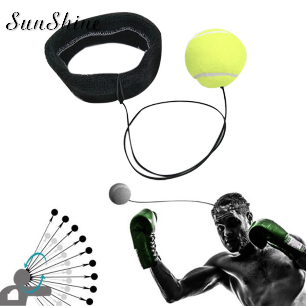 Boxing Reflex Ball Fight Ball Kick Head Band Fighting Speed Training Punch Ball Muay Tai MMA Exercise Equipment Accessories Red