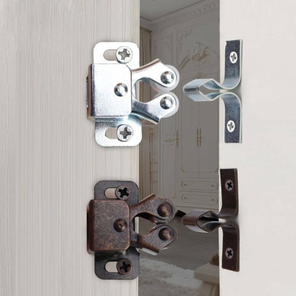 2pcs/Set New Hardware Fittings Furniture Cabinet Catches Door Stopper Damper Buffer Magnet Closer