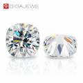 GIGAJEWE D Colour Excellent Cushion Cut Moissanite Loose Diamond Pass Tester Gems Stone For Jewelry making