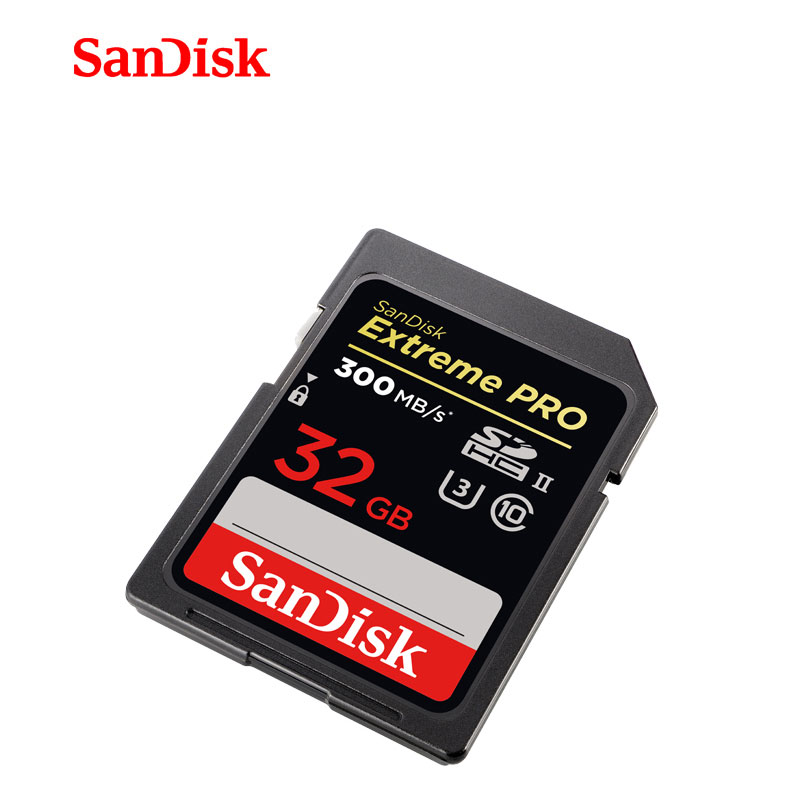 SanDisk Extreme High Speed 64GB UHS-ll SD Card Memory Card 128G Camera Memory Card Flash Card 300MB/s 32G UHS-II Read 300M