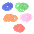 5pcs/lot Round Hangers Closet Dividers Plastic Clothing Rack Size Dividers Garment Tags Size Marking Ring High Quality