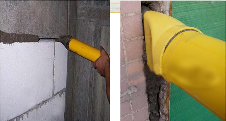 Caulking Gun Mayitr Pointing Brick Grouting Mortar Sprayer Applicator Tool for Cement lime With 4 Nozzles