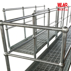 Hot-dip galvanized steel ball joint stair railing