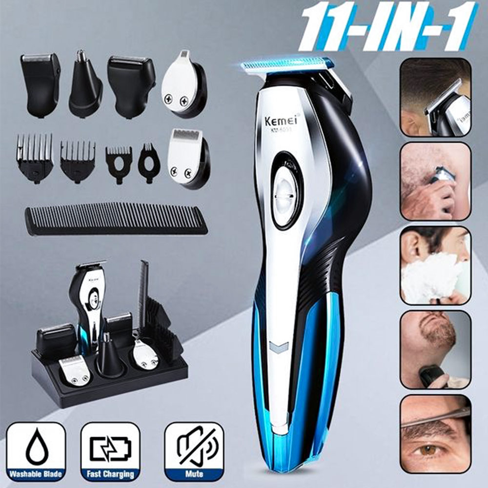 11 Function Men Hair Clipper Rechargeable Wireless Hair Trimmers Electric Shaver Nose Hair Trimmer Shaving Machine Beard Razor