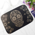 Zeegle Skull Outdoor Rugs Home Entrance Doormat Non-slip Area Rug For Living Room Kids Bedroom Carpet Bedside Rugs Bathroom Mat