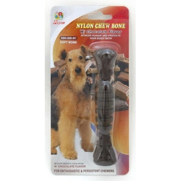 Percell 6 Nylon Dog Chew Spiral Bone Chocolate Scent China Percell 6 Nylon Dog Chew Spiral Bone