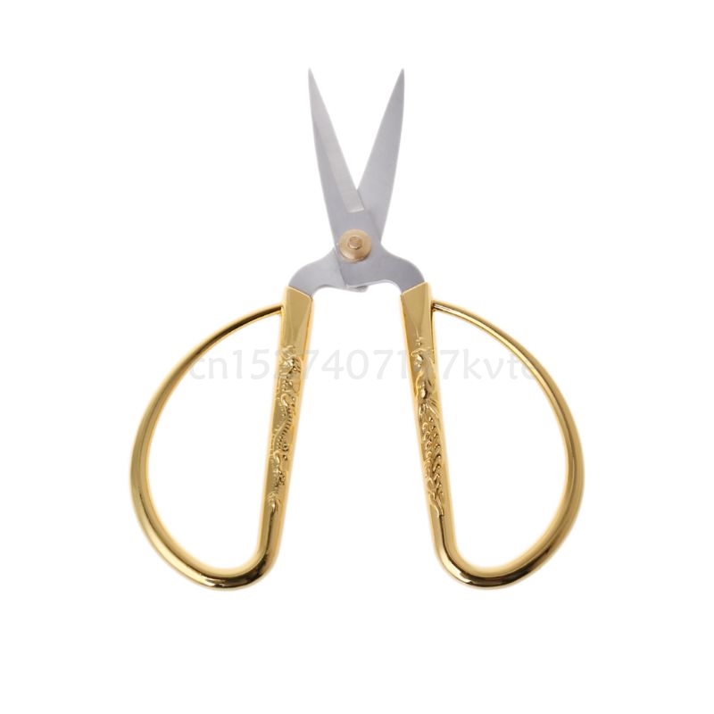 New Design Gold Dragon Phoenix Bonsai Scissors Wedding Shears Home Office Cutting Tool 2019