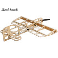 2019 New Balsa Wood Airplane Model GEEBEE 600mm Wingspan Balsa Kit Woodiness model 3D PLANE for New Hand Entry Level Building