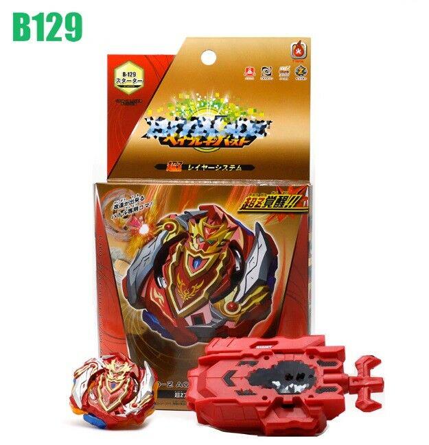 Burst B-129 Explosive Gyroscope Super Z Warrior Achilles Battle Hegemony Spinning Top with Launcher Fusion Juguetes for Children