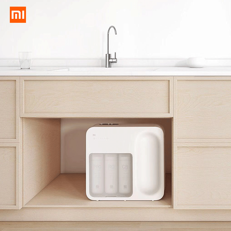 Xiaomi Water Purifier Reverse Osmosis Home Kitchen Water Filtration System App Control Water Quality Monitoring Filter