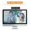 1080P Full HD Webcam with HD Microphone USB Driver Free Web Camera for Live Streaming Video Conference Windows / Android / Linux