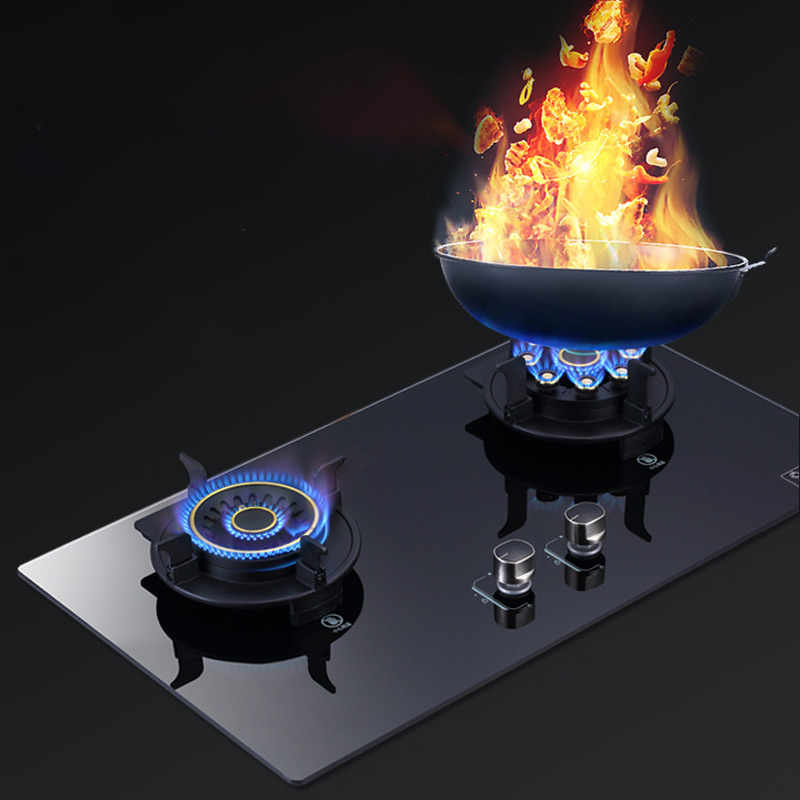table embedded gas stove household energy-saving gas stove natural liquefied gas cooktop dual-purpose flip-type fierce stove
