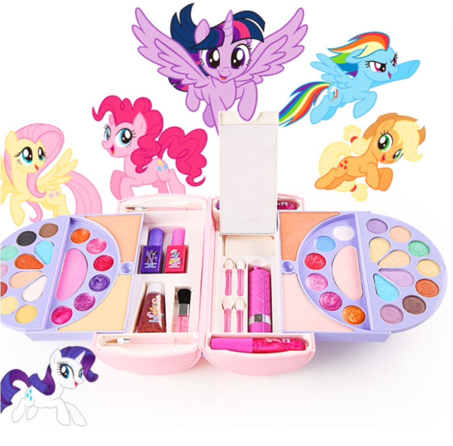 Disney Princess frozen Makeup Box Children's Cosmetic Toys handbag Safe Nontoxic Watersoluble Makeup toys