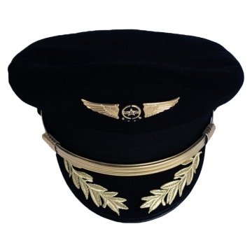 Custom Upscale Pilot Cap Airline Captain Hat Uniform Hat Party Cap Adult Men Military Hats