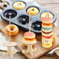 14.2 inch Family party wooden diy craft donut stand wedding decoration supplies baby shower Christmas craft birthday decorations